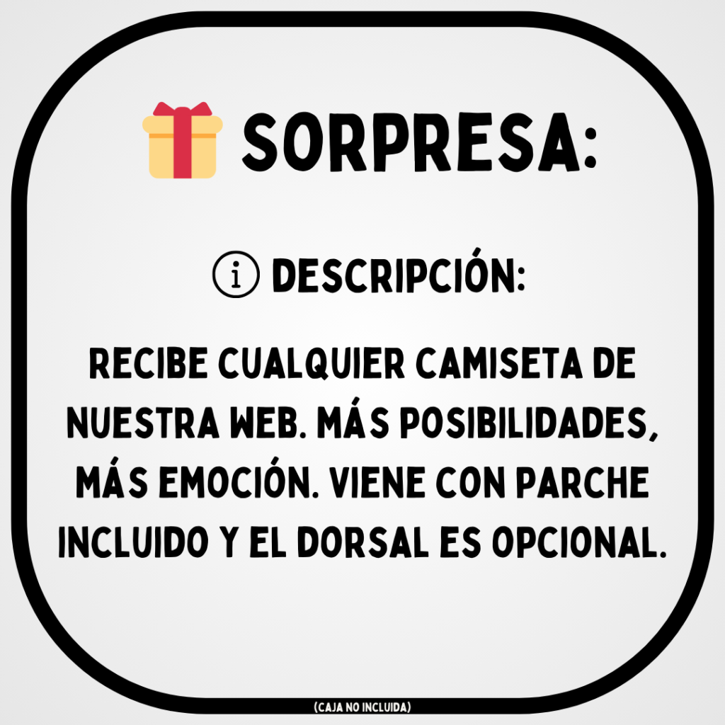 CAMISETA SORPRESA