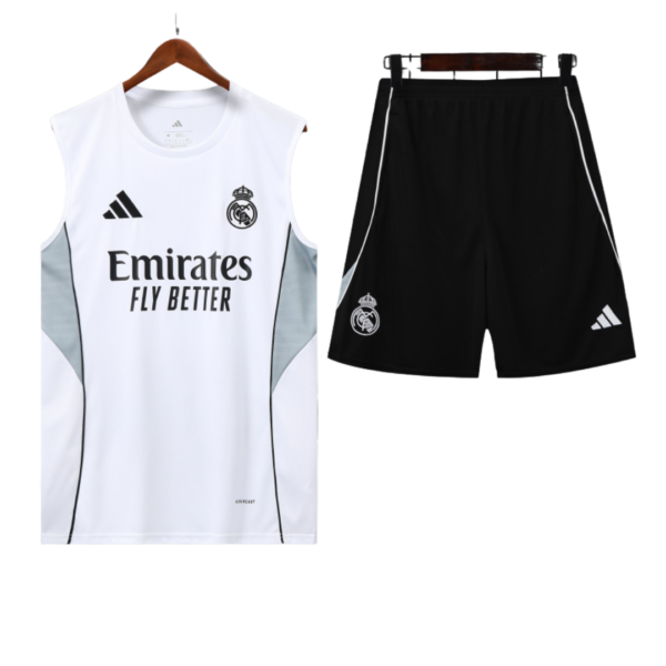 Conjunto de Entrenamiento Real Madrid 2025/26 - Sin Mangas