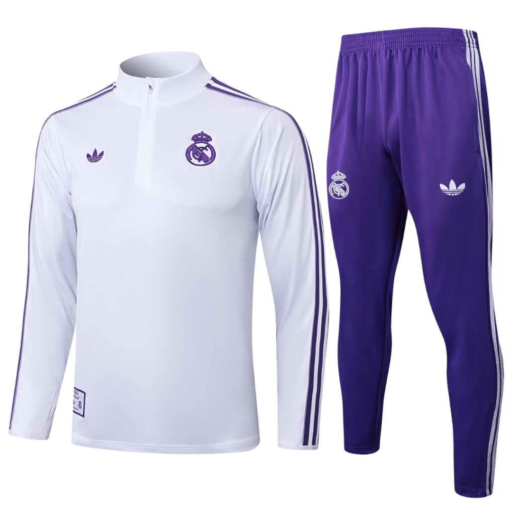 Chándal 2025/26 Cremallera Media - Real Madrid
