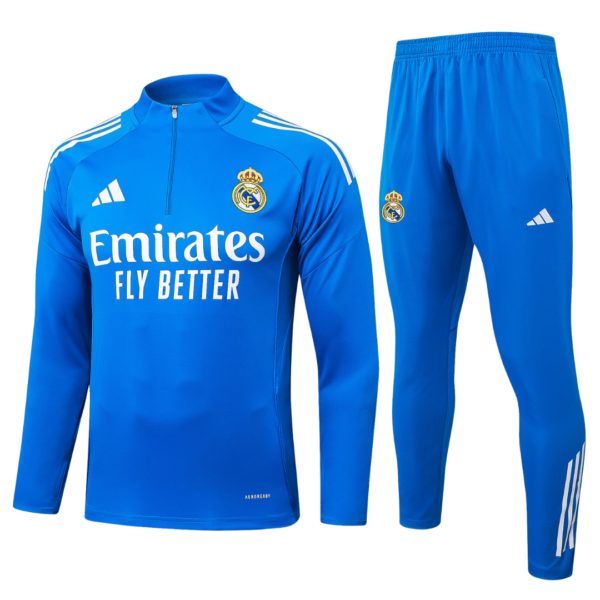 Chándal 2025/26 Cremallera Media - Real Madrid