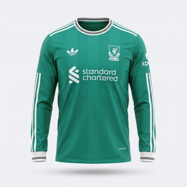 Camiseta Liverpool 2025/26 - Manga Larga