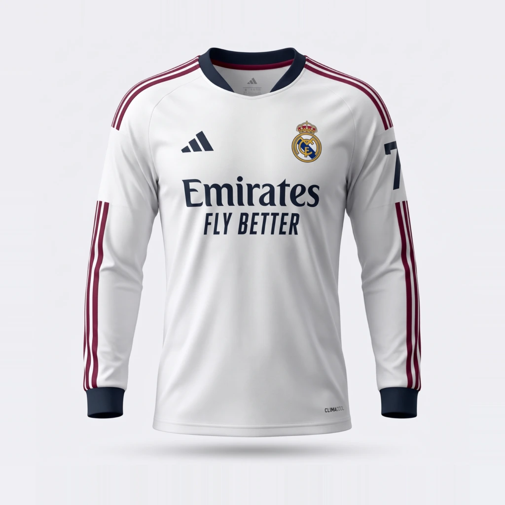 Camiseta Real Madrid 2026/27 - Manga Larga