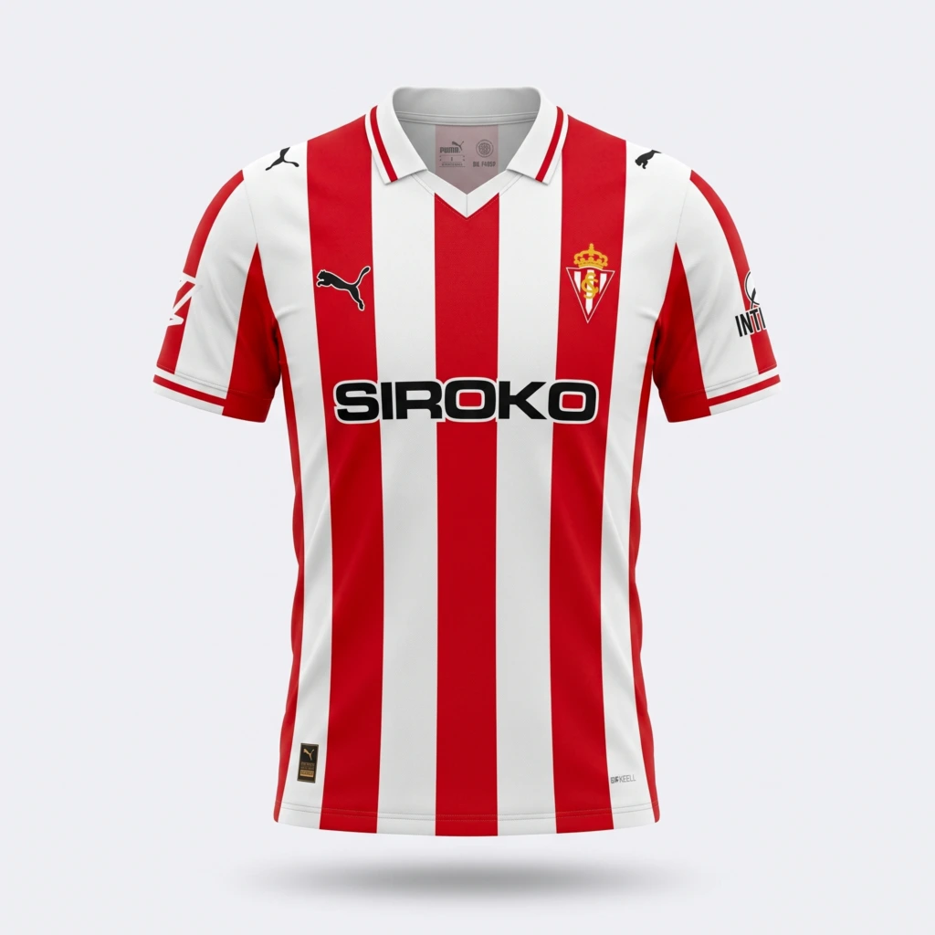 Camiseta Real Sporting de Gijón 2025/26 - frente