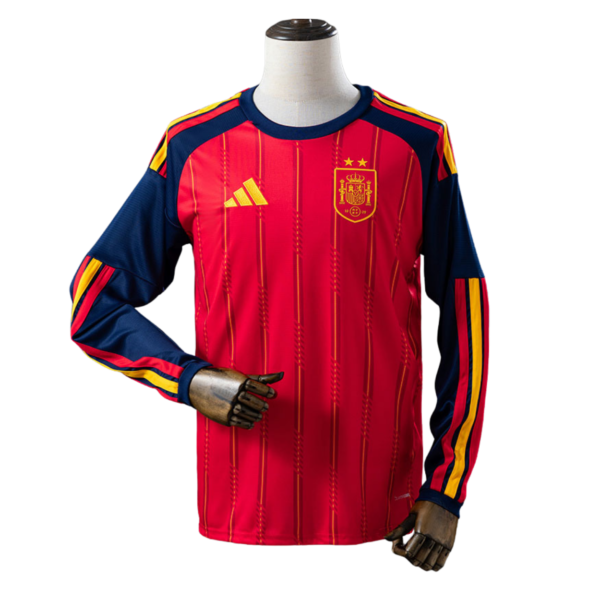 Camiseta Manga Larga Selección España Mundial 2026 - 2 Estrellas Local